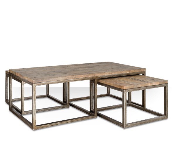 Журнальный стол Industrial Metal Rust Triple Table Журнальный стол Industrial Metal Rust Triple Table в Липецке | Loft Concept