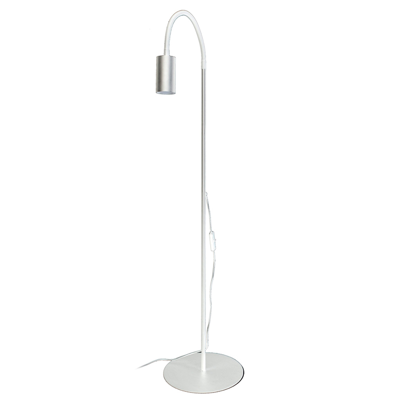 Торшер Noor Trumpet Floor Lamp white Белый Сталь Торшер Noor Trumpet Floor Lamp white Белый Сталь в Липецке | Loft Concept