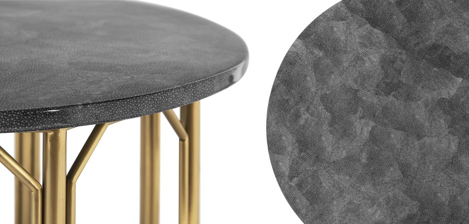 Приставной стол Stingray Skin Round Table Приставной стол Stingray Skin Round Table - Loft-Concept в Липецке