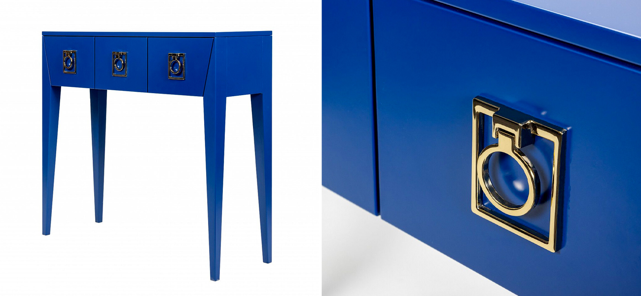 Синяя консоль Сontemporary Art Deco - фото