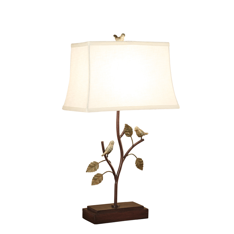 Настольная лампа Bird Talk Table lamp Белый Коричневый Латунь в Липецке | Loft Concept 