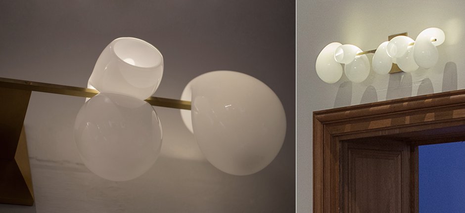 Бра White glass trap 5 Wall Lamp Бра White glass trap 5 Wall Lamp - Loft-Concept в Липецке