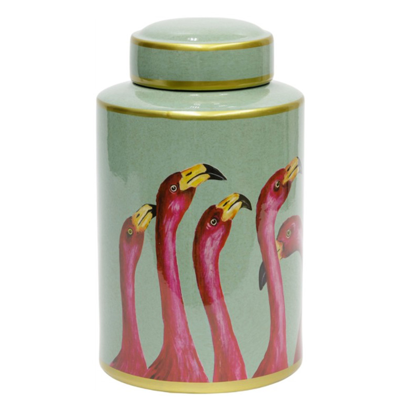 Ваза Flamingo Vase Розовый Бирюзовый Золотой в Липецке | Loft Concept 