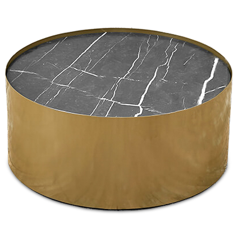 Кофейный стол Cappello Coffee Table Латунь Черный Мрамор Nero Кофейный стол Cappello Coffee Table Латунь Черный Мрамор Nero в Липецке | Loft Concept