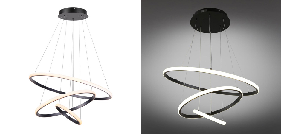 Люстра Ring Horizontal Trio black 60+40+20 Люстра Ring Horizontal Trio black 60+40+20 - Loft-Concept в Липецке