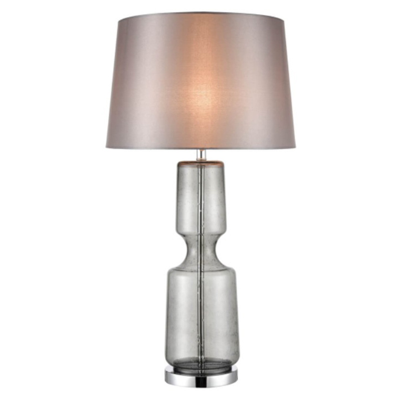 Настольная лампа Серое Стекло Antero Chrome Table Lamp Хром Настольная лампа Серое Стекло Antero Chrome Table Lamp Хром в Липецке | Loft Concept
