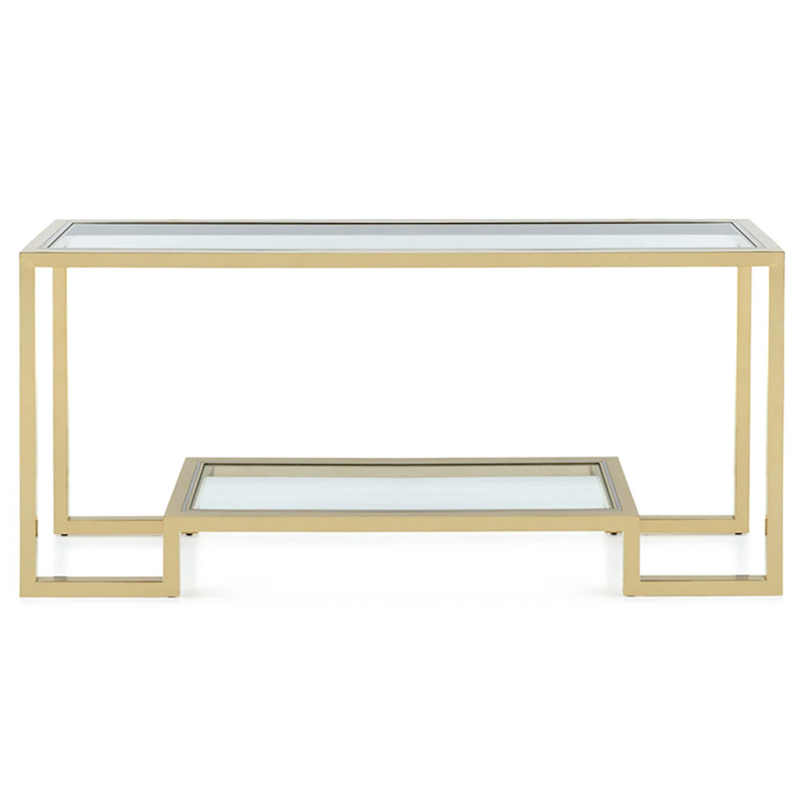 Emma Console Глянцевое золото Прозрачное Стекло Emma Console Глянцевое золото Прозрачное Стекло в Липецке | Loft Concept