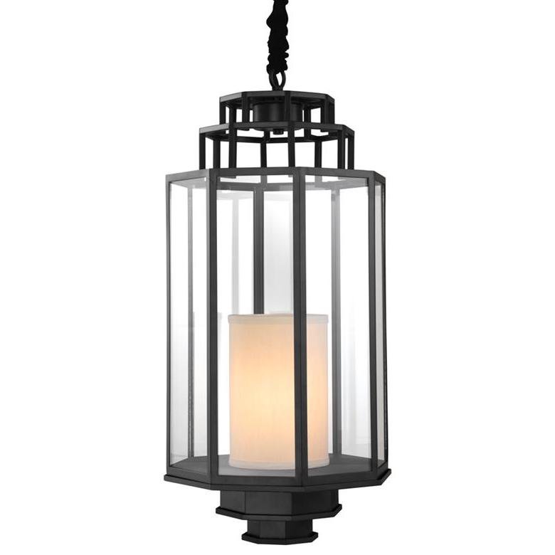 Люстра Lantern Monticello M Черный Прозрачное Стекло Кремовый Люстра Lantern Monticello M Черный Прозрачное Стекло Кремовый в Липецке | Loft Concept