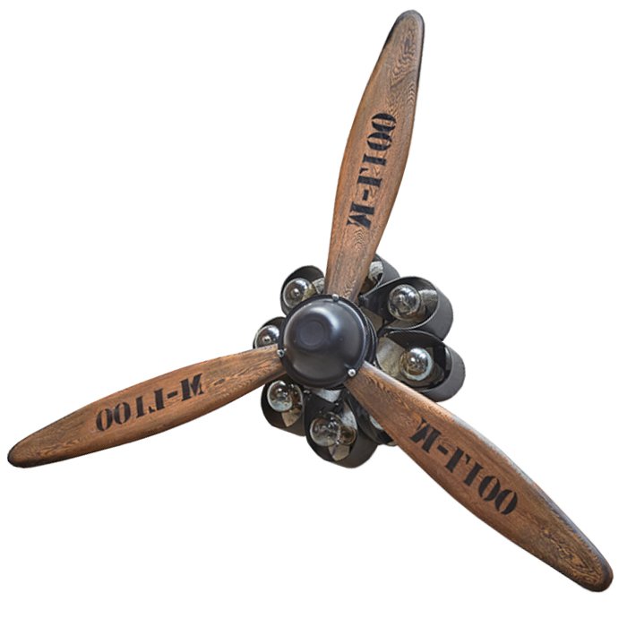 Бра пропеллер Wood Propeller Wall Lamp Графит Дуб темный Бра пропеллер Wood Propeller Wall Lamp Графит Дуб темный в Липецке | Loft Concept