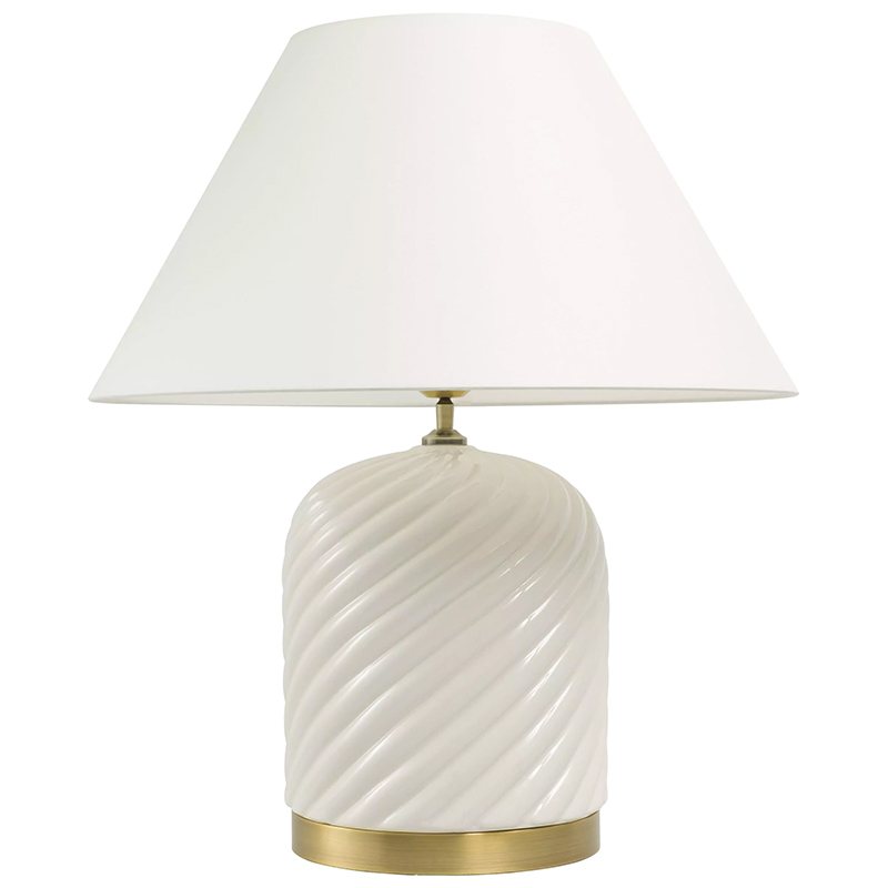Настольная лампа Eichholtz Table Lamp Savona Кремовый Латунь Настольная лампа Eichholtz Table Lamp Savona Кремовый Латунь в Липецке | Loft Concept