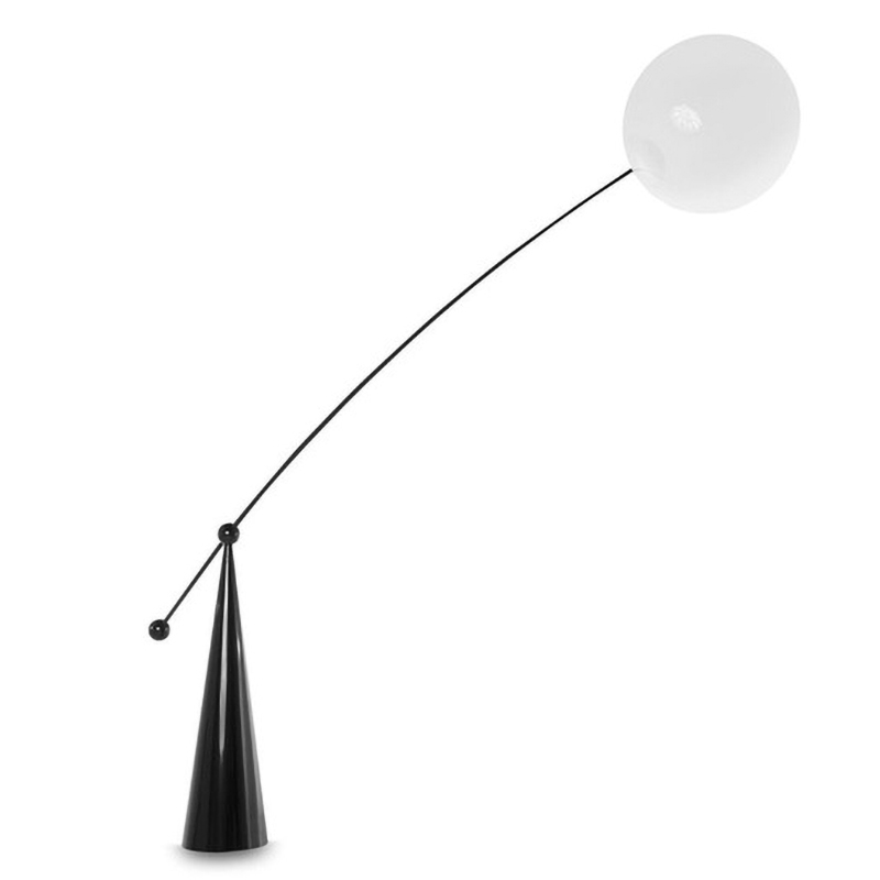 Торшер Opal LED Surface Floor Light Черный Белый Торшер Opal LED Surface Floor Light Черный Белый в Липецке | Loft Concept