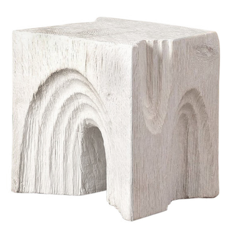Приставной стол Kelly Wearstler Белый Echo Stool Белый Приставной стол Kelly Wearstler Белый Echo Stool Белый в Липецке | Loft Concept