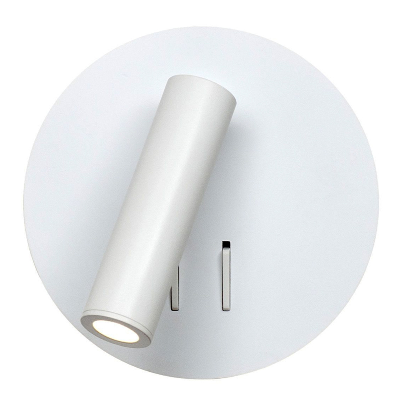 Настенный спот White Circle Spot Wall Lamp Белый Настенный спот White Circle Spot Wall Lamp Белый в Липецке | Loft Concept