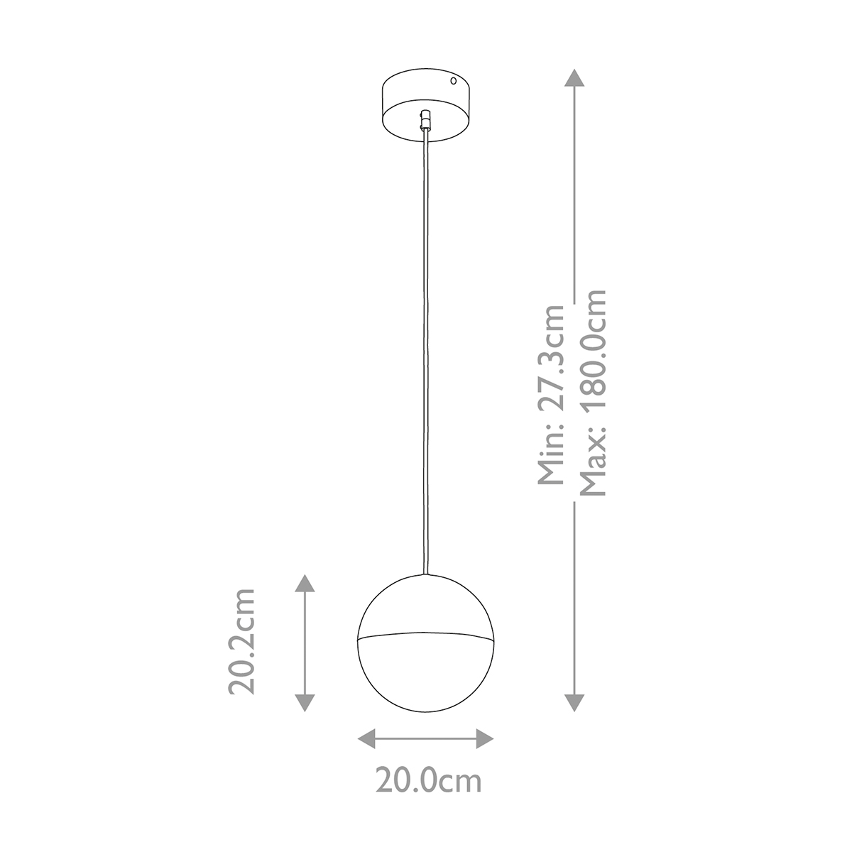 Подвесной светильник со сферическим плафоном из акрила с циркониевыми вкраплениями Kichler в Липецке