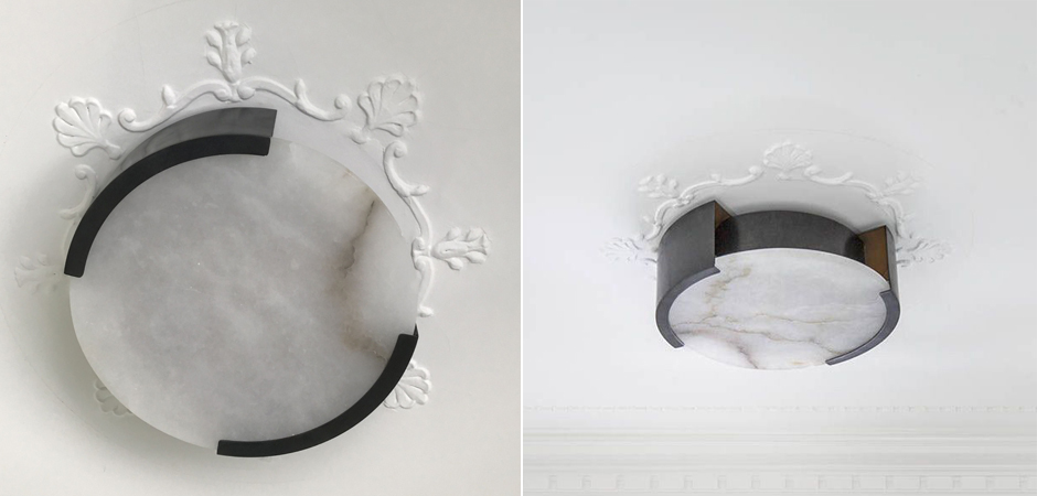 Потолочный светильник Melange Flush Mount Lamp black Потолочный светильник Melange Flush Mount Lamp black - Loft-Concept в Липецке
