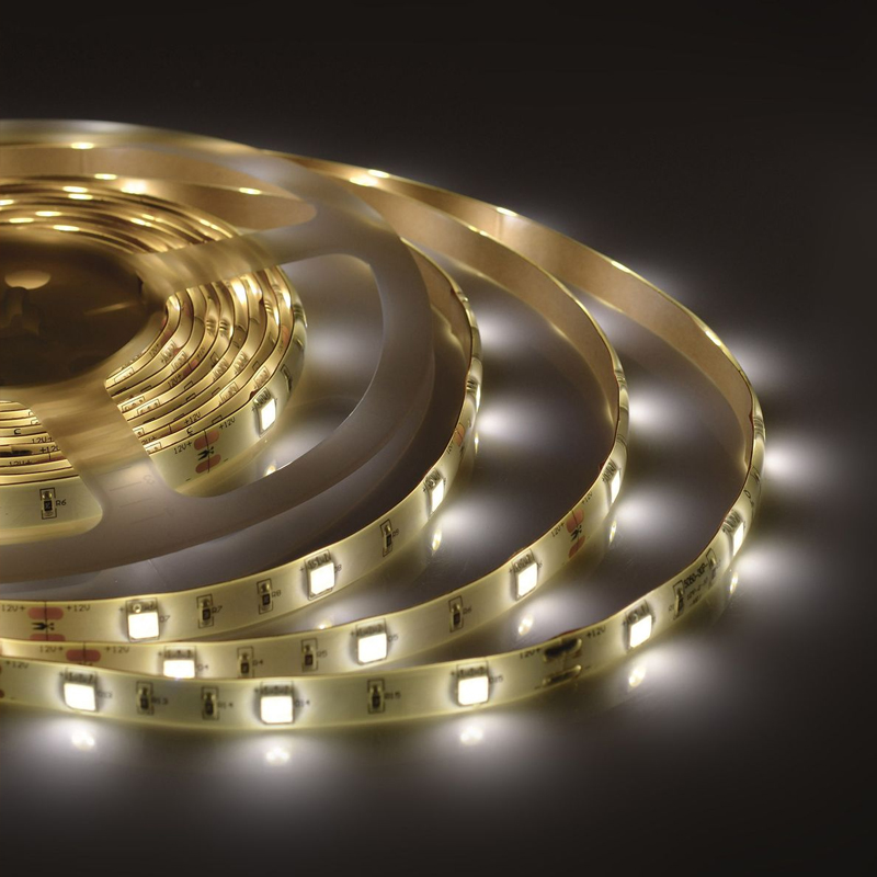 Светодиодная влагозащищенная лента 7,2W/m 30LED/m 5050SMD теплый белый 5M Белый Светодиодная влагозащищенная лента 7,2W/m 30LED/m 5050SMD теплый белый 5M Белый в Липецке | Loft Concept