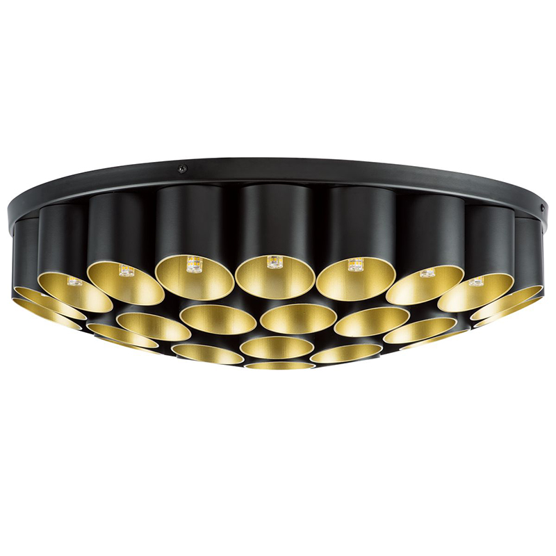 Потолочный светильник Garbi Black Pipe Organ Ceiling Lamp 40 Черный Золотой в Липецке | Loft Concept 