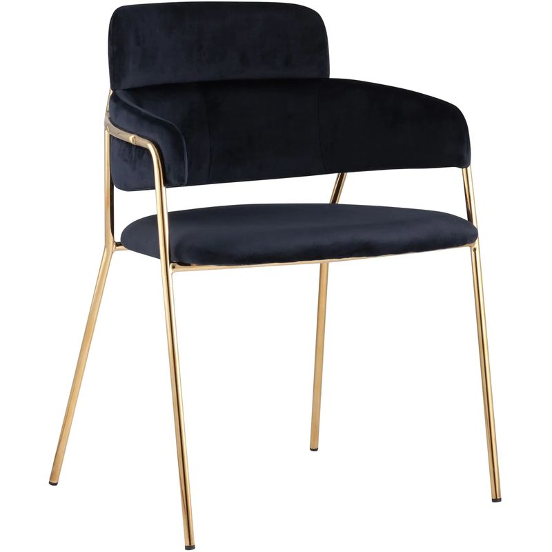 Polina chair Тёмно-синий Велюр Темно-синий Золотой Polina chair Тёмно-синий Велюр Темно-синий Золотой в Липецке | Loft Concept