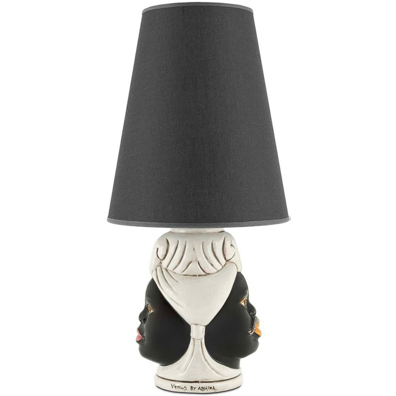 Настольная лампа Table Lamp Moro Double Черный Бежевый Настольная лампа Table Lamp Moro Double Черный Бежевый в Липецке | Loft Concept