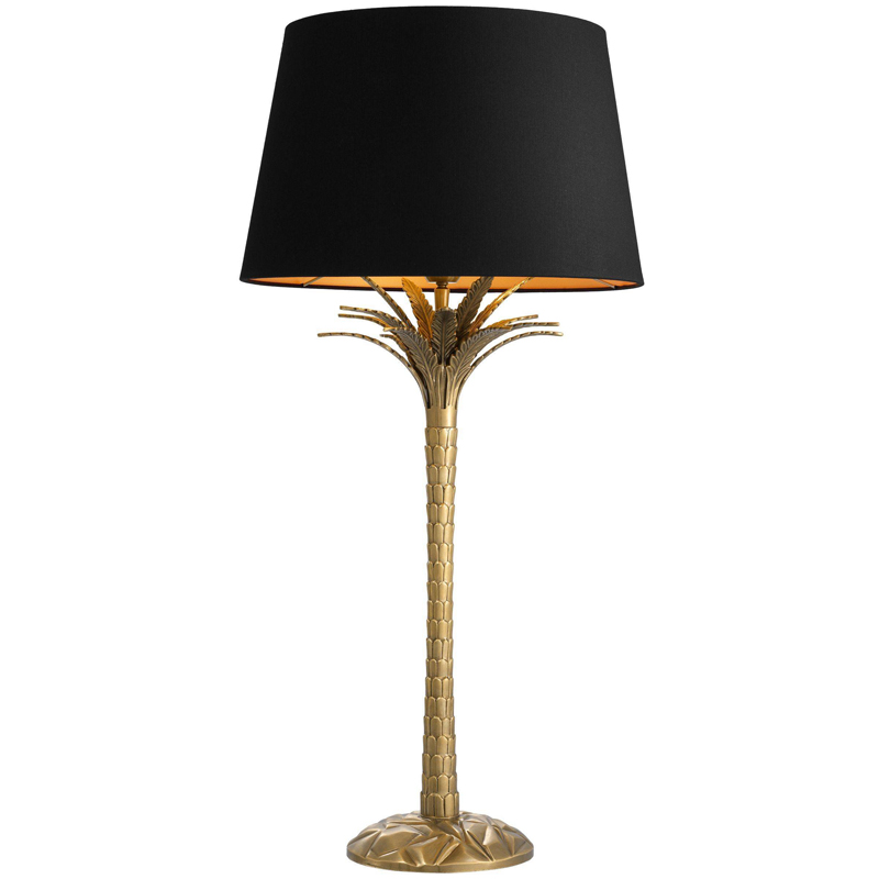 Настольная лампа Eichholtz Table Lamp Palm Harbor Латунь Черный Настольная лампа Eichholtz Table Lamp Palm Harbor Латунь Черный в Липецке | Loft Concept