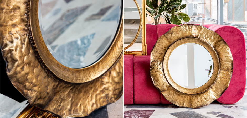 Зеркало Chlodio Aged Gold Mirror Зеркало Chlodio Aged Gold Mirror - Loft-Concept в Липецке