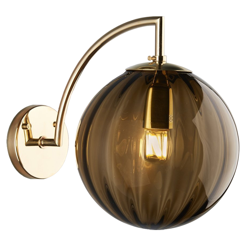 Бра Hector Sconce Amber Глянцевое золото Янтарь (Amber) Бра Hector Sconce Amber Глянцевое золото Янтарь (Amber) в Липецке | Loft Concept