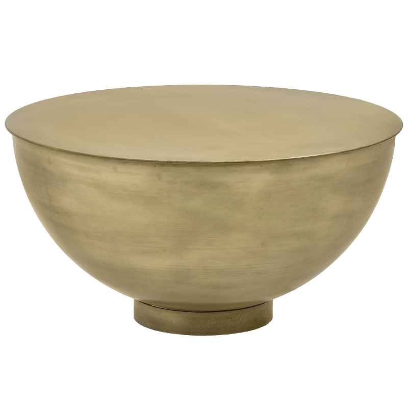 Круглый кофейный стол Modern Metal Caldron Coffee Table Золотой Круглый кофейный стол Modern Metal Caldron Coffee Table Золотой в Липецке | Loft Concept