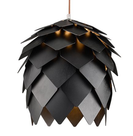 Подвесной светильник Crimea Pine Cone Black Черный Подвесной светильник Crimea Pine Cone Black Черный в Липецке | Loft Concept