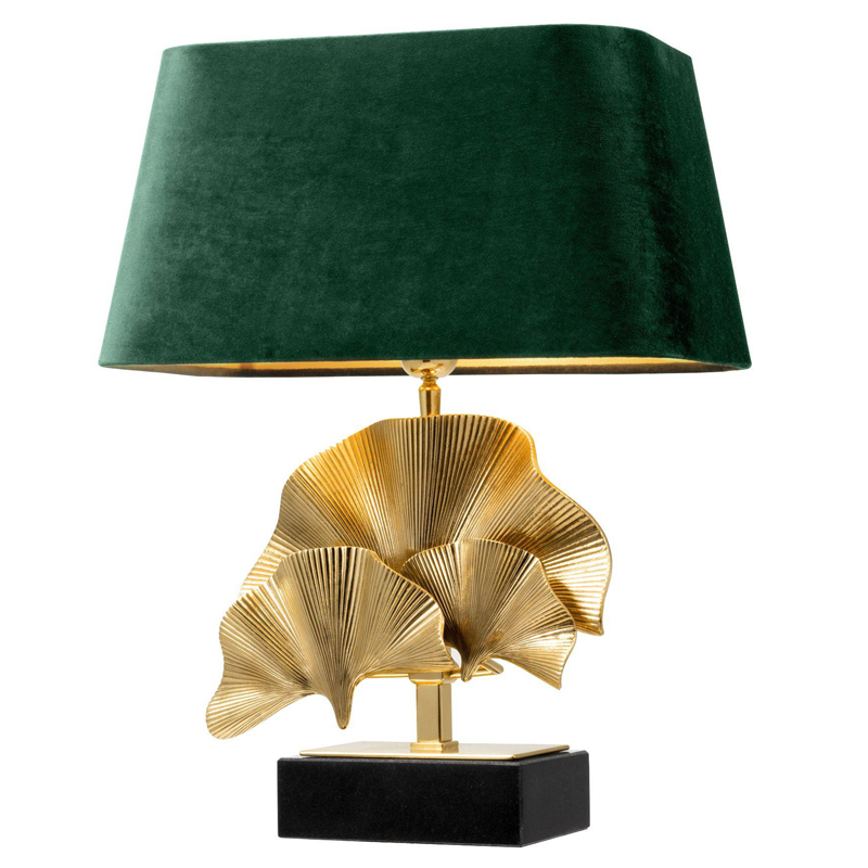 Настольная лампа Eichholtz Table Lamp Olivier green Латунь Черный Зеленый Настольная лампа Eichholtz Table Lamp Olivier green Латунь Черный Зеленый в Липецке | Loft Concept