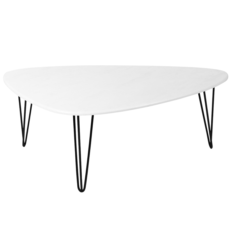 Кофейный стол Dorian Coffee Table white Белый бетон в Липецке | Loft Concept 