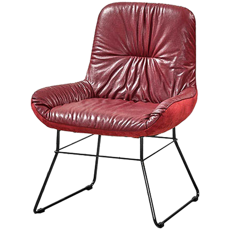 Кресло Arnaldo Half-chairs Красный Золотой Кресло Arnaldo Half-chairs Красный Золотой в Липецке | Loft Concept