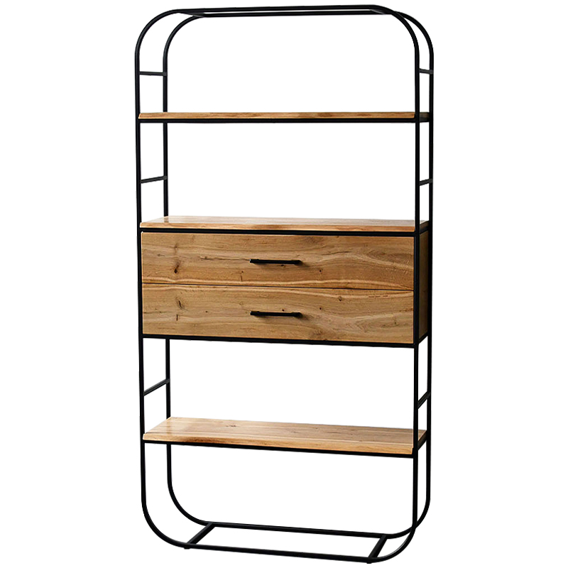 Стеллаж Glenn Industrial Metal Rust Two Drawers Rack Древесина Черный Стеллаж Glenn Industrial Metal Rust Two Drawers Rack Древесина Черный в Липецке | Loft Concept