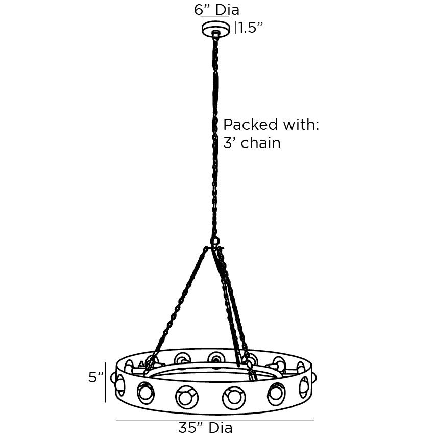 Люстра Arteriors REDONDO CHANDELIER Люстра Arteriors REDONDO CHANDELIER в Липецке