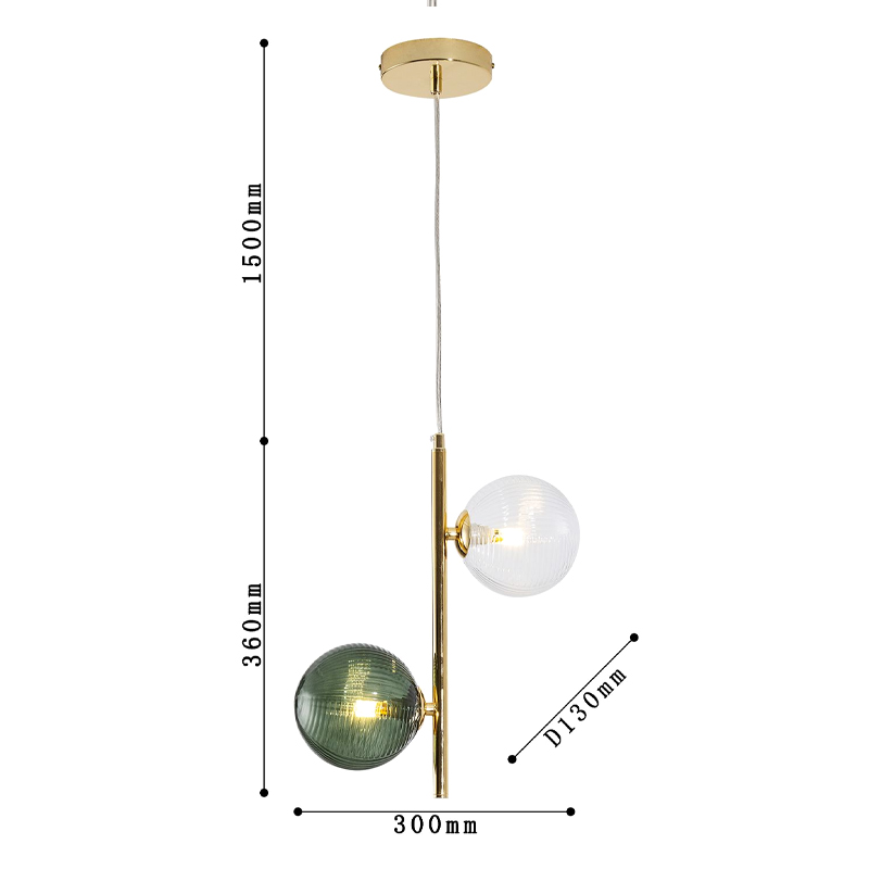 Подвесной светильник Bolle Multi Color hanging 2 lamp Подвесной светильник Bolle Multi Color hanging 2 lamp в Липецке