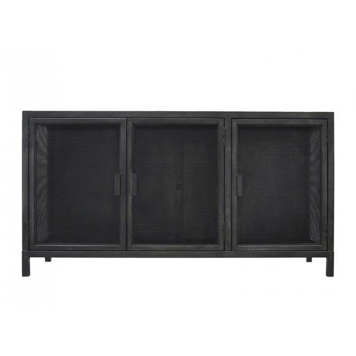 Буфет с 3-мя дверцами из металлической сетки Industrial Loft Dark Metal 3 Door Beto Cabinet Черный Буфет с 3-мя дверцами из металлической сетки Industrial Loft Dark Metal 3 Door Beto Cabinet Черный в Липецке | Loft Concept