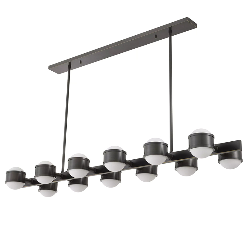 Люстра Eichholtz Chandelier Aldo Черный Темная бронза Белый Люстра Eichholtz Chandelier Aldo Черный Темная бронза Белый в Липецке | Loft Concept