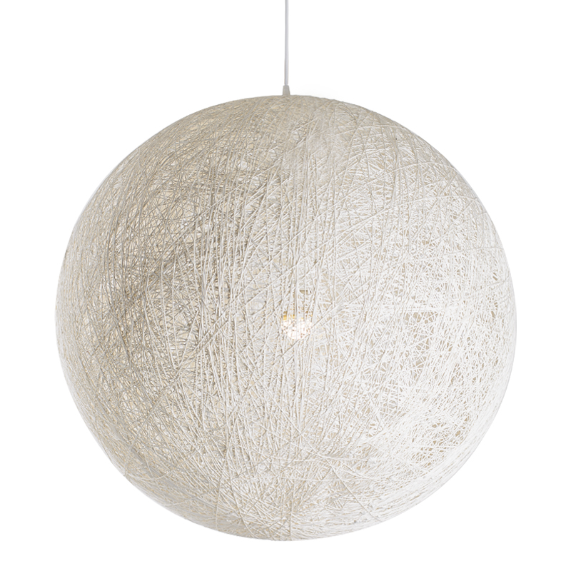Подвесной светильник Moooi Thread Papier Mache Lamp white Белый Подвесной светильник Moooi Thread Papier Mache Lamp white Белый в Липецке | Loft Concept