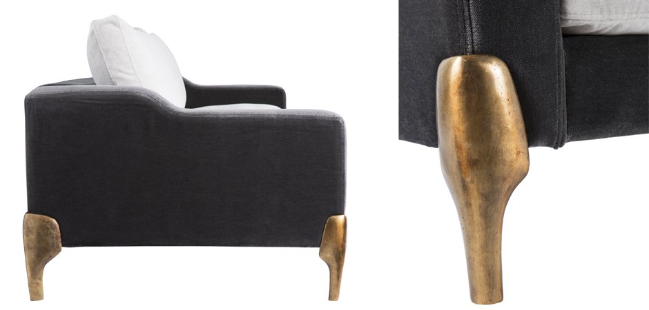 Диван Brass Legs Shovels Диван Brass Legs Shovels - Loft-Concept в Липецке