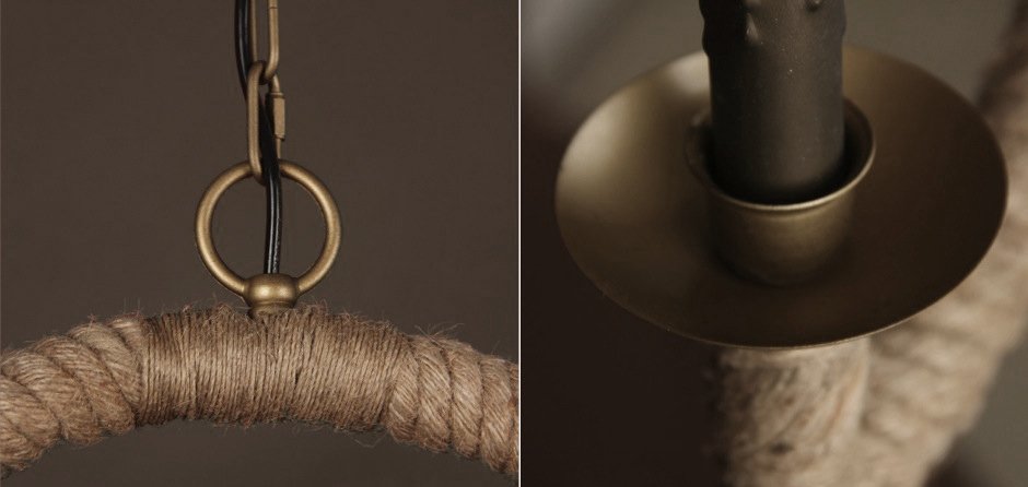 Подвесной светильник Oval Loft Rope Light Подвесной светильник Oval Loft Rope Light - Loft-Concept в Липецке