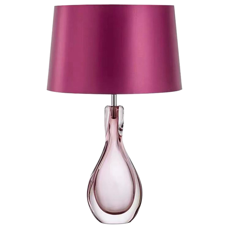Настольная лампа Crystal Table Lamp Hot Pink Розовый Настольная лампа Crystal Table Lamp Hot Pink Розовый в Липецке | Loft Concept