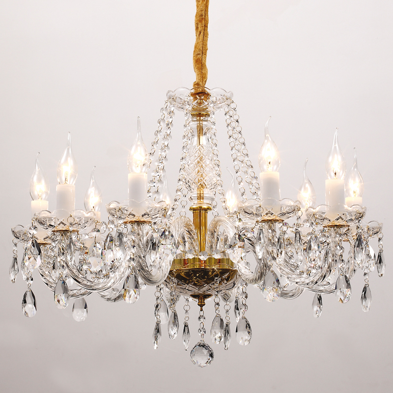 Люстра Megane Chandelier Прозрачный Глянцевое золото Люстра Megane Chandelier Прозрачный Глянцевое золото в Липецке | Loft Concept