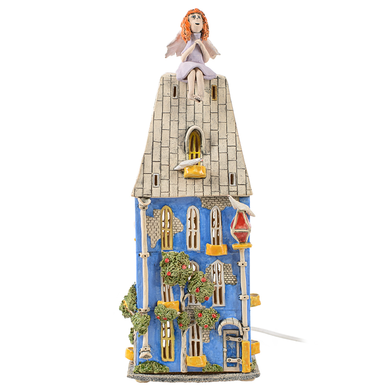 Ночник Домик Angel on The Roof Голубой Мульти Ночник Домик Angel on The Roof Голубой Мульти в Липецке | Loft Concept