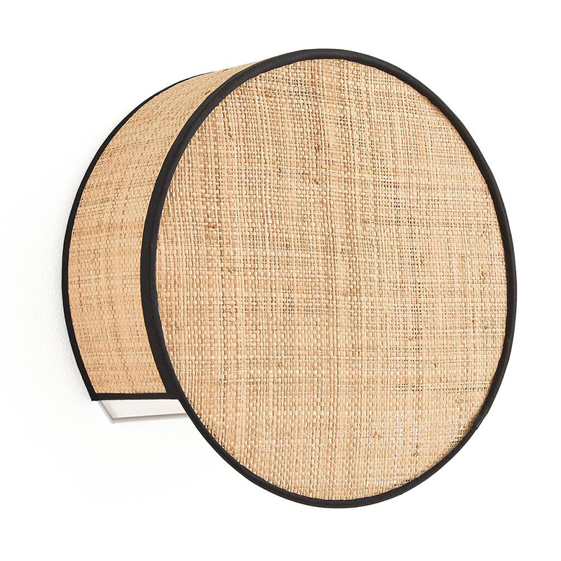 Бра Ottar Wicker Raffia Бежевый Черный Бра Ottar Wicker Raffia Бежевый Черный в Липецке | Loft Concept