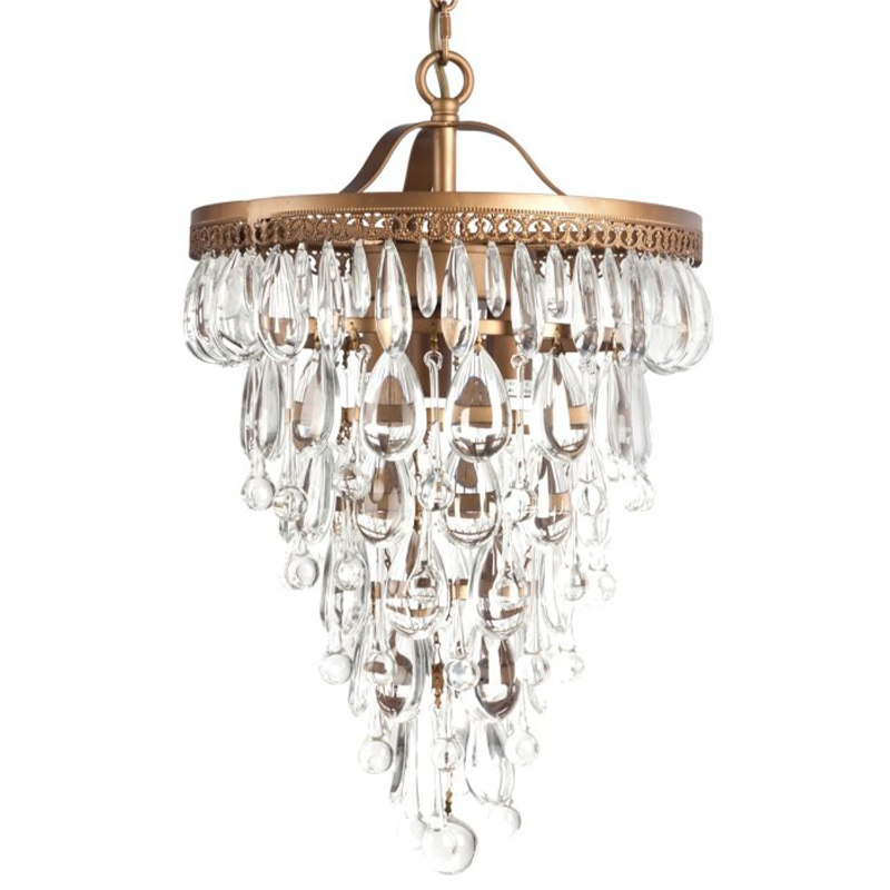 Люстра Clarissa Glass Drop Pendant 30 Бронза Люстра Clarissa Glass Drop Pendant 30 Бронза в Липецке | Loft Concept