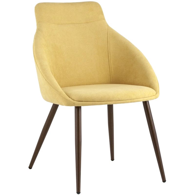 Стул Queenie Chair Желтый Цвет Желтый Коричневый Стул Queenie Chair Желтый Цвет Желтый Коричневый в Липецке | Loft Concept