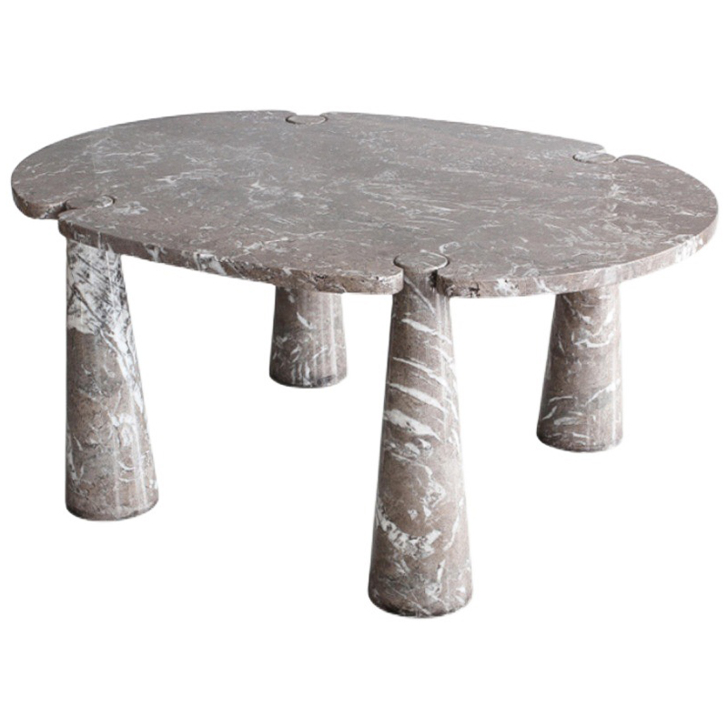 Кофейный стол Jacobi Marble Coffee Table Бежево-серый Кофейный стол Jacobi Marble Coffee Table Бежево-серый в Липецке | Loft Concept