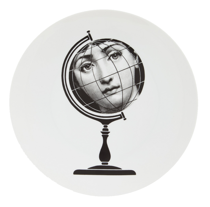 Декоративная тарелка Fornasetti 119 Черный Декоративная тарелка Fornasetti 119 Черный в Липецке | Loft Concept