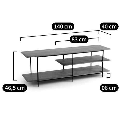 ТВ-тумба с полками из массива ореха Derick Wooden TV Stand ТВ-тумба с полками из массива ореха Derick Wooden TV Stand в Липецке
