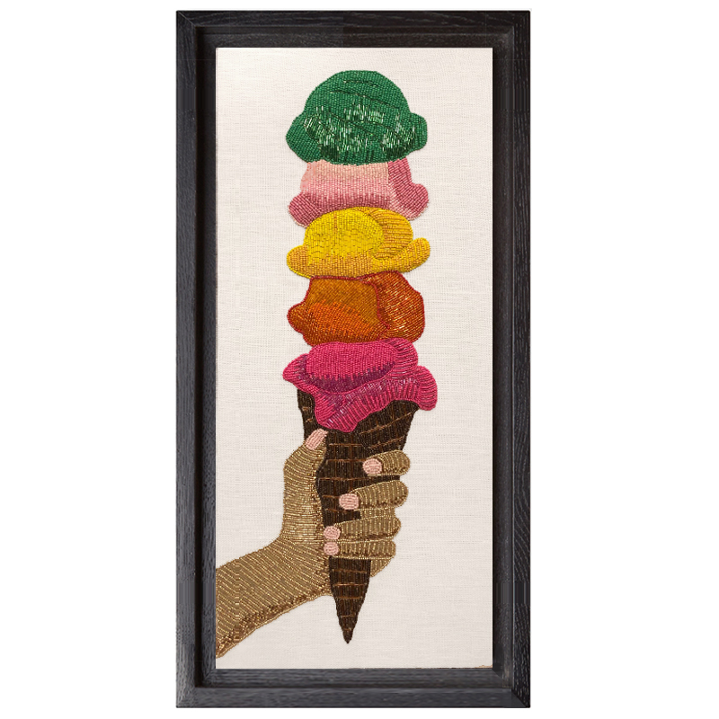 Панно Jonathan Adler ICE CREAM BEADED WALL ART Мульти Панно Jonathan Adler ICE CREAM BEADED WALL ART Мульти в Липецке | Loft Concept