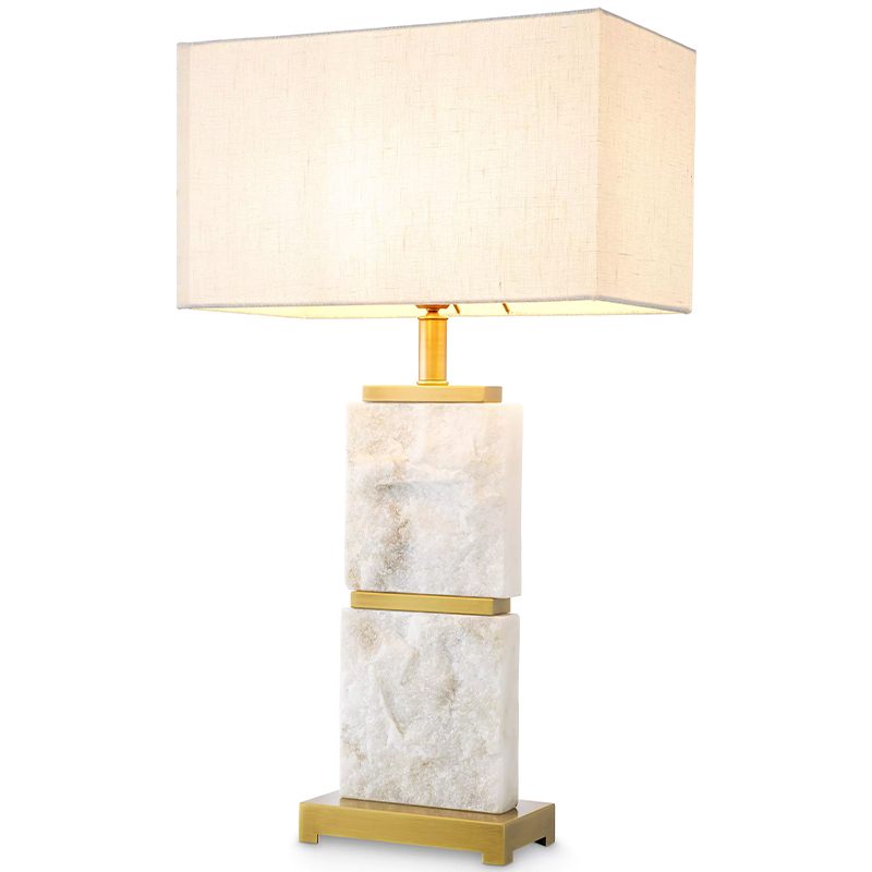 Настольная лампа Eichholtz Table Lamp Newton L Marble Кремовый Латунь Белый Мрамор Bianco Настольная лампа Eichholtz Table Lamp Newton L Marble Кремовый Латунь Белый Мрамор Bianco в Липецке | Loft Concept